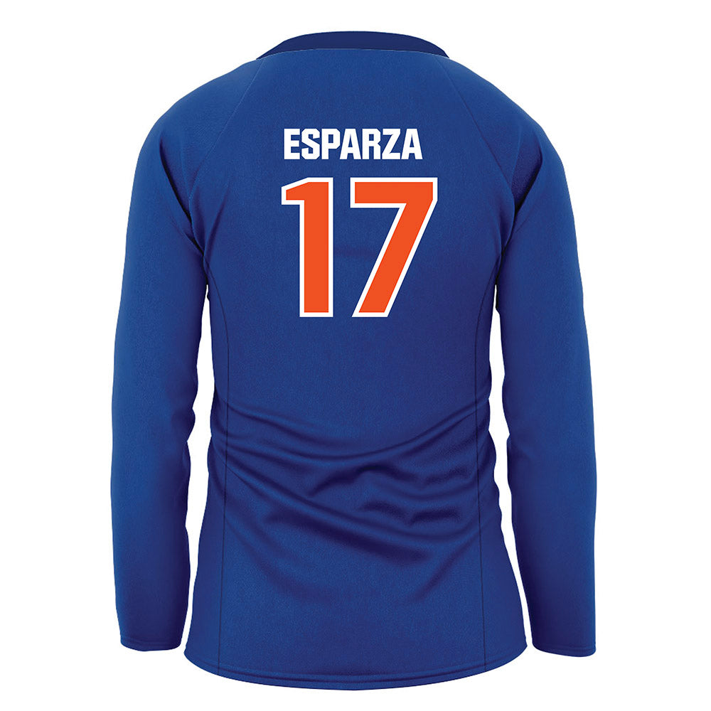 Morgan State - NCAA Women's Volleyball : Mikaela Esparza - Blue Volleyball Jersey-1