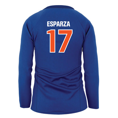 Morgan State - NCAA Women's Volleyball : Mikaela Esparza - Blue Volleyball Jersey-1