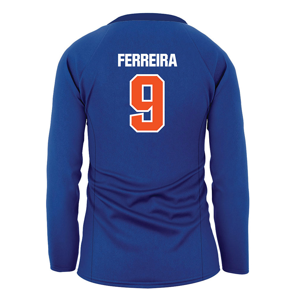 Morgan State - NCAA Women's Volleyball : Daniela Ferreira - Blue Volleyball Jersey-1