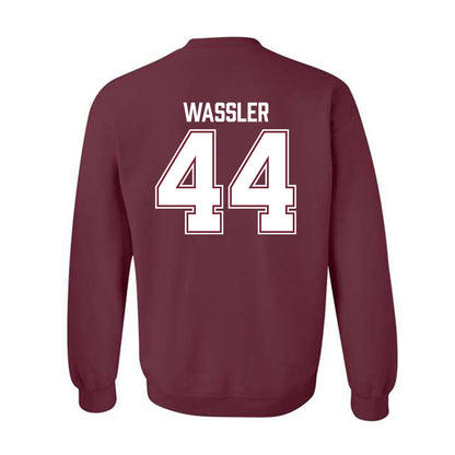 Bellarmine - NCAA Men's Basketball : Jacob Wassler - Classic Shersey Crewneck Sweatshirt-3
