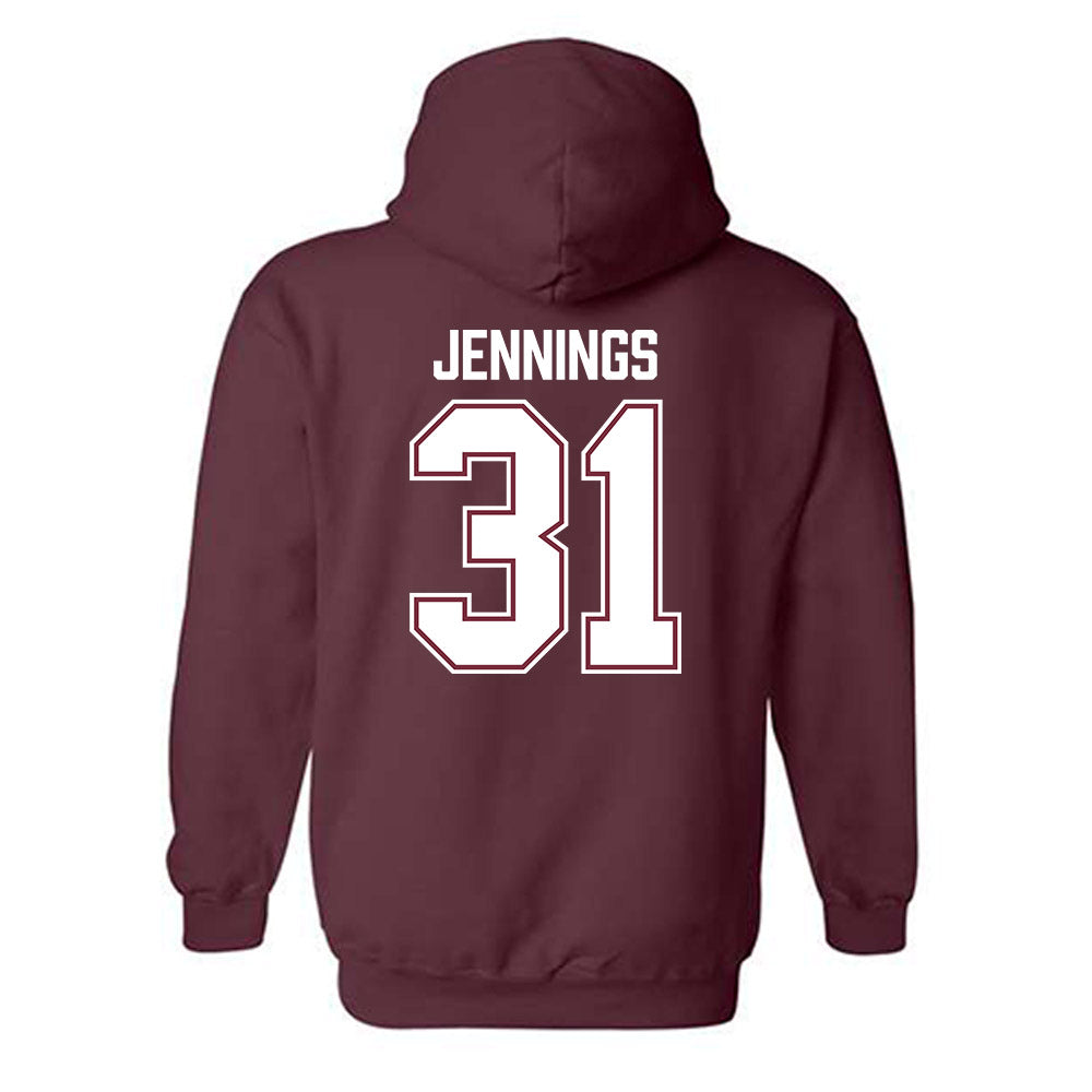 Bellarmine - NCAA Baseball : Drew Jennings - Classic Shersey Hooded Sweatshirt-3