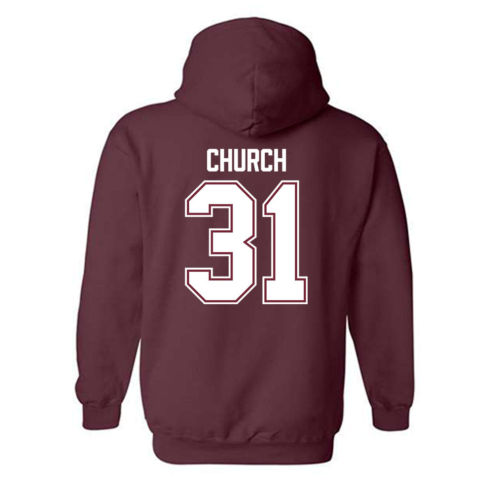 Bellarmine - NCAA Football : connor church - Classic Shersey Hooded Sweatshirt-3