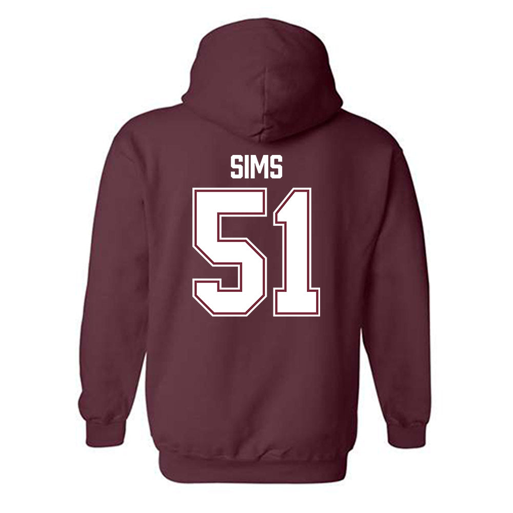 Bellarmine - NCAA Baseball : Connor Sims - Classic Shersey Hooded Sweatshirt-2
