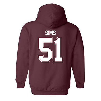 Bellarmine - NCAA Baseball : Connor Sims - Classic Shersey Hooded Sweatshirt-2