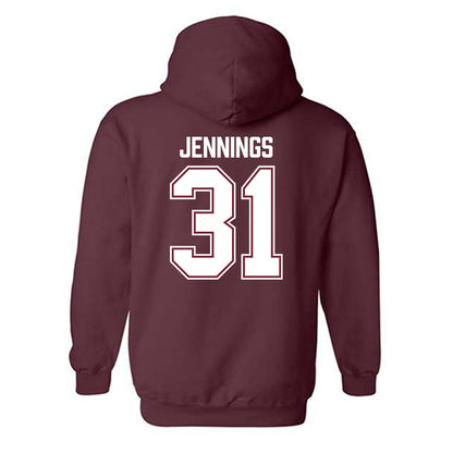 Bellarmine - NCAA Baseball : Drew Jennings - Classic Shersey Hooded Sweatshirt-2
