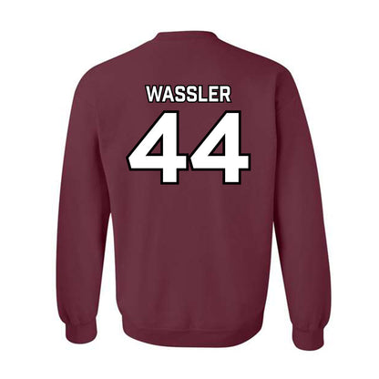 Bellarmine - NCAA Men's Basketball : Jacob Wassler - Classic Shersey Crewneck Sweatshirt-3