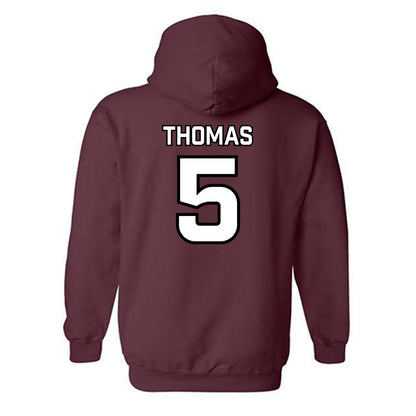 Bellarmine - NCAA Football : Tyree Thomas - Classic Shersey Hooded Sweatshirt-3