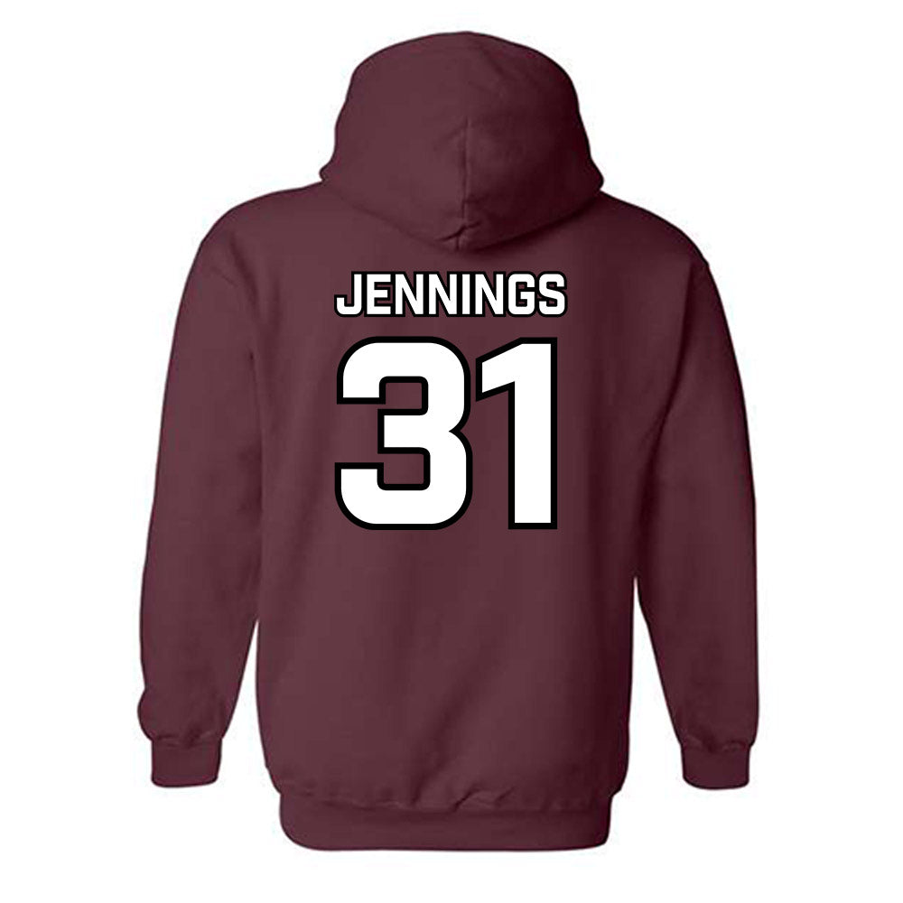 Bellarmine - NCAA Baseball : Drew Jennings - Classic Shersey Hooded Sweatshirt-2