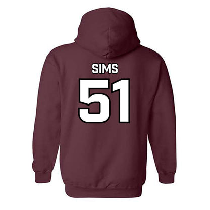 Bellarmine - NCAA Baseball : Connor Sims - Classic Shersey Hooded Sweatshirt-3