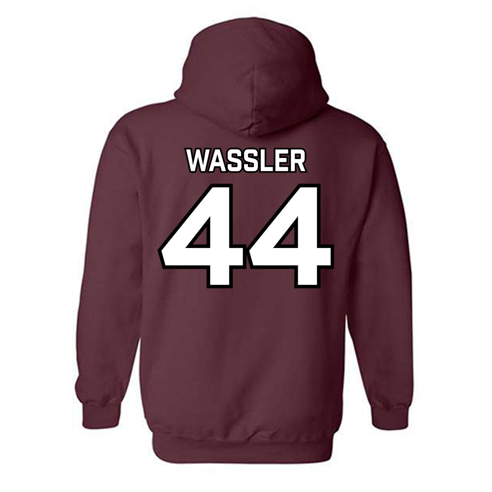 Bellarmine - NCAA Men's Basketball : Jacob Wassler - Classic Shersey Hooded Sweatshirt-3