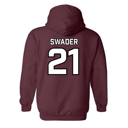 Bellarmine - NCAA Baseball : AJ Swader - Classic Shersey Hooded Sweatshirt-3