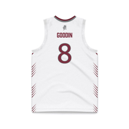 Bellarmine - NCAA Men's Basketball : Kenyon Goodin - White Basketball Jersey-1