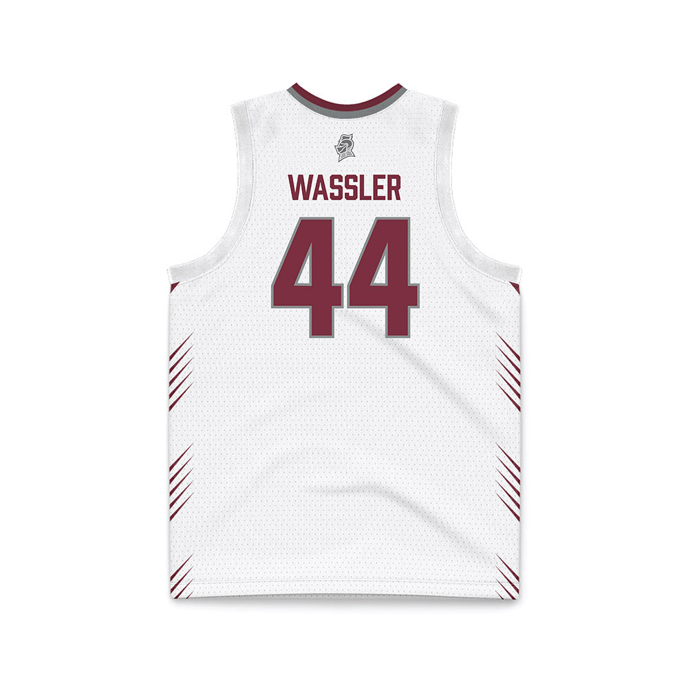 Bellarmine - NCAA Men's Basketball : Jacob Wassler - White Basketball Jersey-1