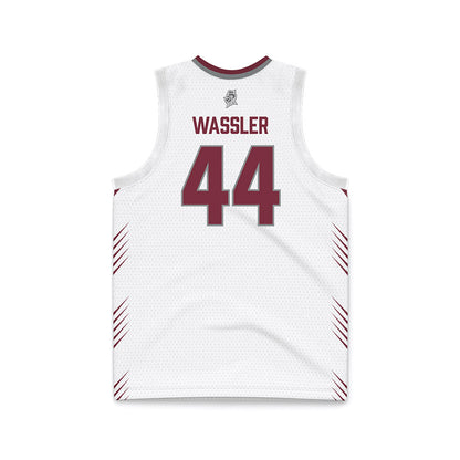 Bellarmine - NCAA Men's Basketball : Jacob Wassler - White Basketball Jersey-1