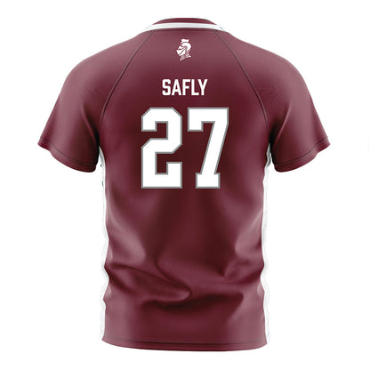 Bellarmine - NCAA Men's Soccer : Sam Safly - Maroon Soccer Jersey-1