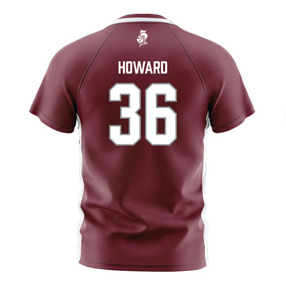 Bellarmine - NCAA Men's Soccer : Ben Howard - Maroon Soccer Jersey-1
