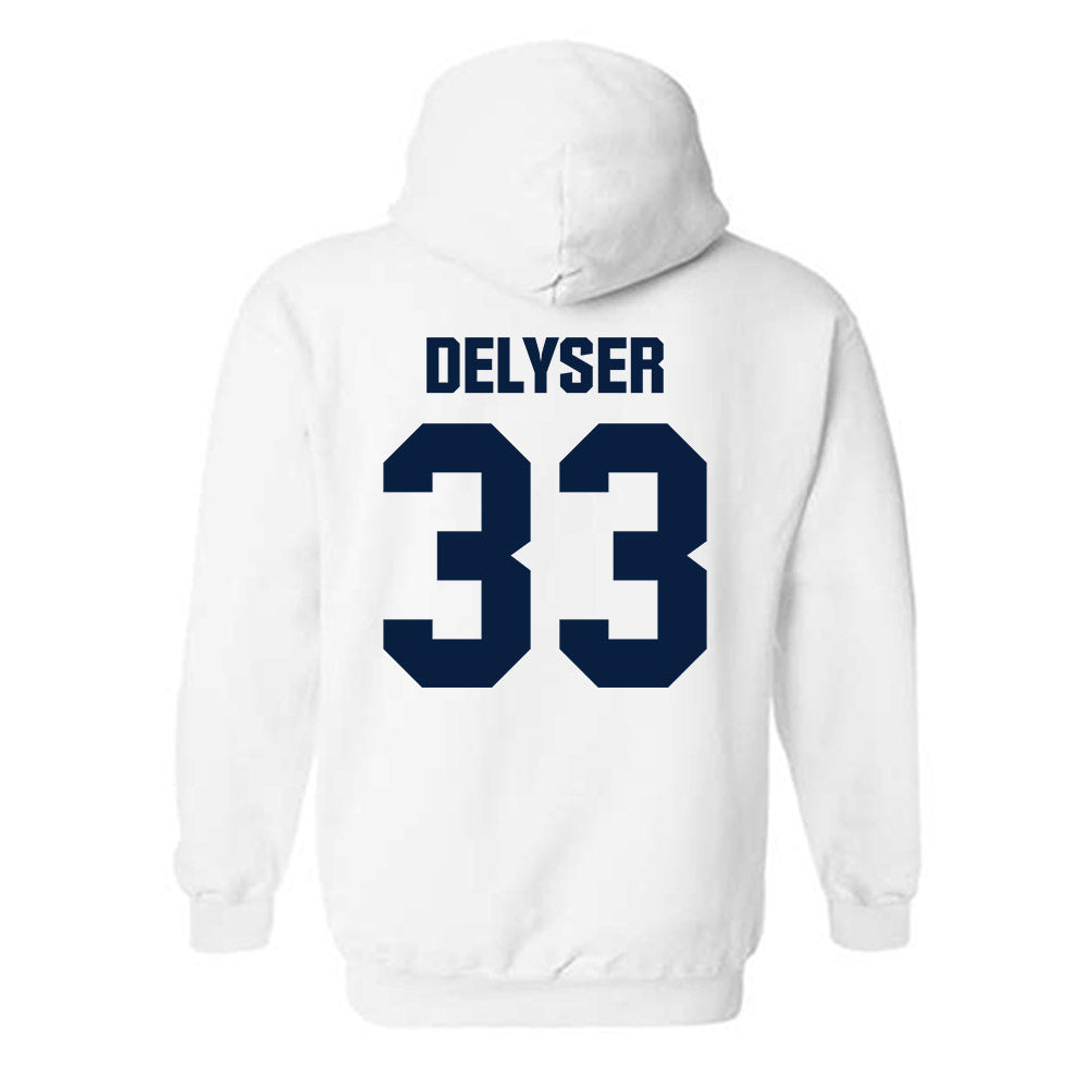 UNH - NCAA Women's Soccer : Chloe DeLyser - Classic Shersey Hooded Sweatshirt-1