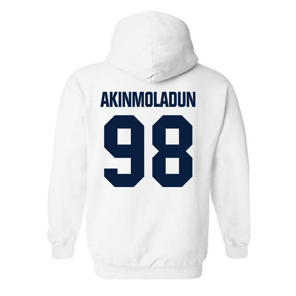 UNH - NCAA Football : Justice Akinmoladun - Classic Shersey Hooded Sweatshirt-1