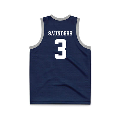 UNH - NCAA Men's Basketball : Dylan Saunders - Blue Basketball Jersey-1