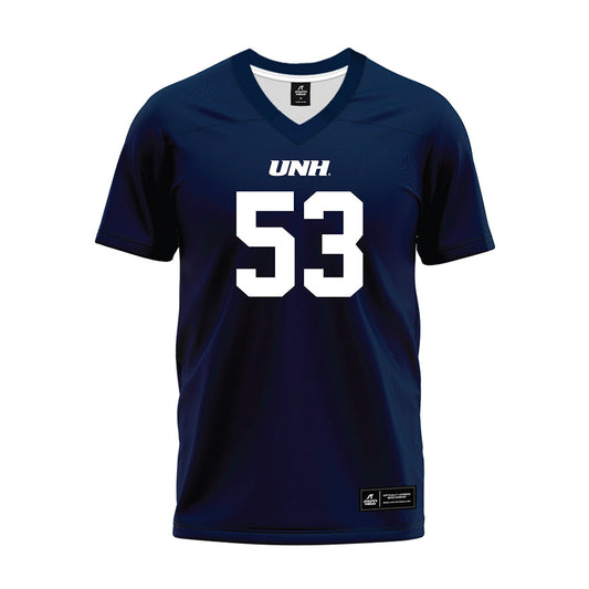 UNH - NCAA Football : Dillon Schlopy - Blue Premium Football Jersey-0