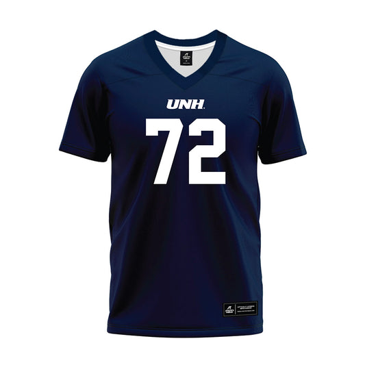 UNH - NCAA Football : Ty Miles - Blue Premium Football Jersey-0