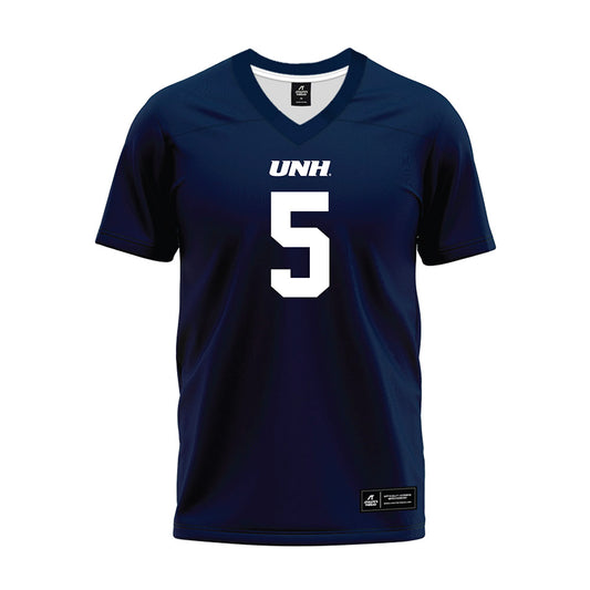 UNH - NCAA Football : Damontre Patterson - Blue Premium Football Jersey-0