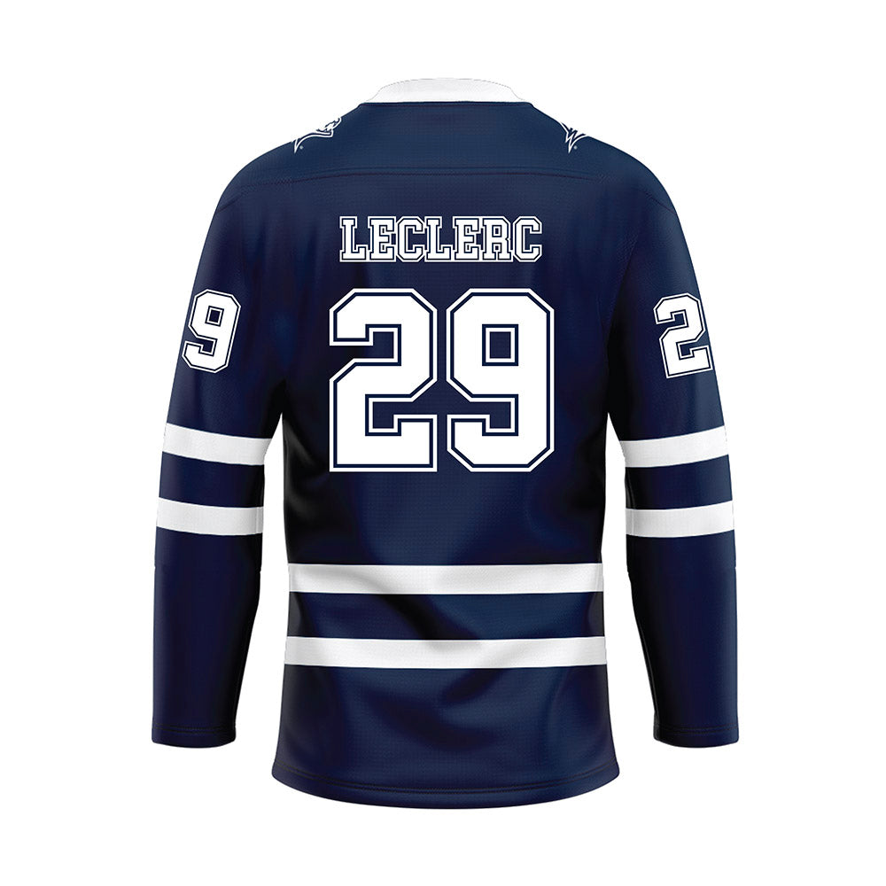 UNH - NCAA Men's Ice Hockey : Cy Leclerc - Blue Hockey Jersey-1
