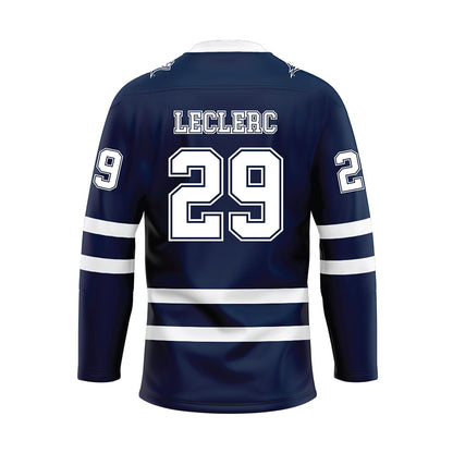 UNH - NCAA Men's Ice Hockey : Cy Leclerc - Blue Hockey Jersey-1