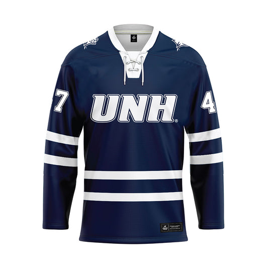 UNH - NCAA Men's Ice Hockey : Sam Oliver - Blue Hockey Jersey-0