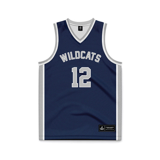 UNH - NCAA Women's Basketball : Kassidy Thompson - Blue Basketball Jersey-0
