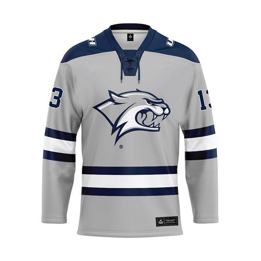 UNH - NCAA Women's Ice Hockey : Julia Loughlin - White Hockey Jersey-0