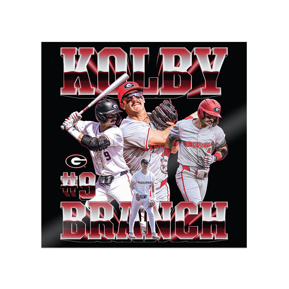 Georgia - NCAA Baseball : Kolby Branch - Player Collage Sticker-0