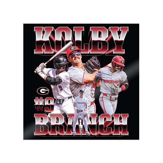 Georgia - NCAA Baseball : Kolby Branch - Player Collage Sticker-0