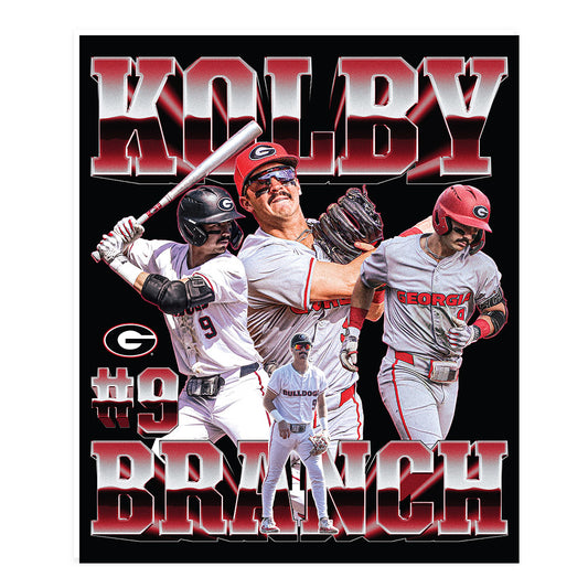 Georgia - NCAA Baseball : Kolby Branch - Player Collage Poster 20x24-0