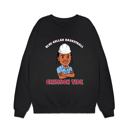 Alabama - NCAA Men's Basketball : Labaron Philon - Blue Collar Caricature Premium Crewneck Sweatshirt-0