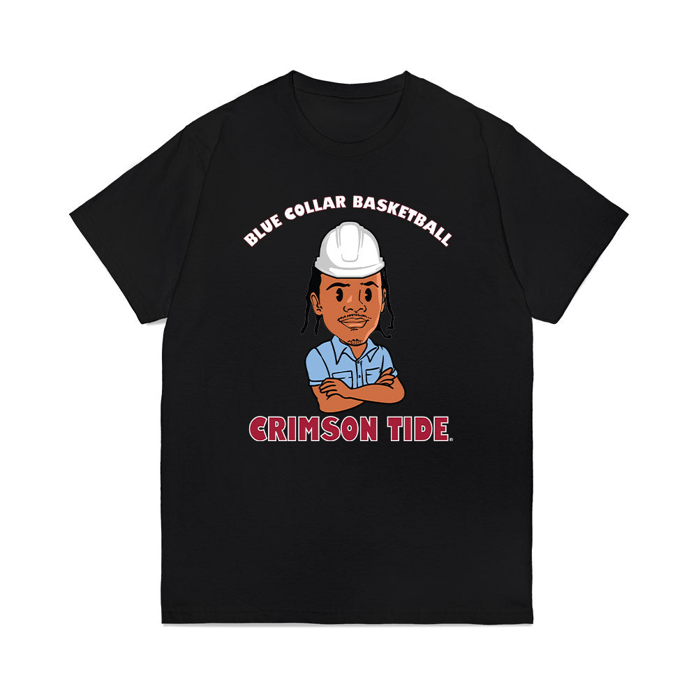 Alabama - NCAA Men's Basketball : Labaron Philon - Blue Collar Caricature Premium T-Shirt-0