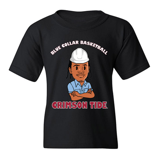 Alabama - NCAA Men's Basketball : Labaron Philon - Blue Collar Caricature Youth T-Shirt-0