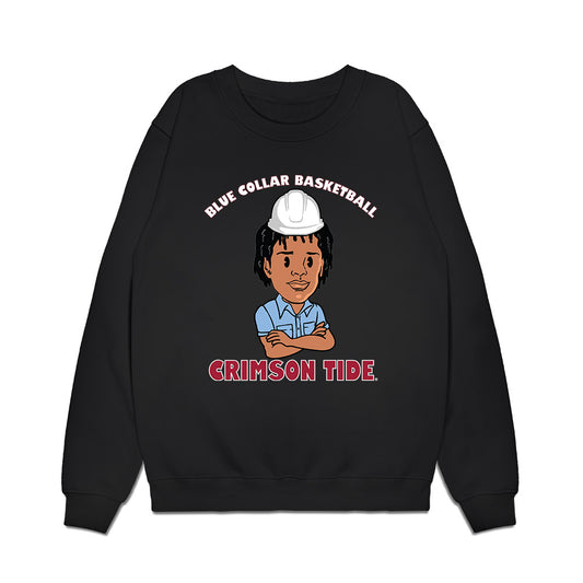 Alabama - NCAA Men's Basketball : Aden Holloway - Blue Collar Caricature Premium Crewneck Sweatshirt-0