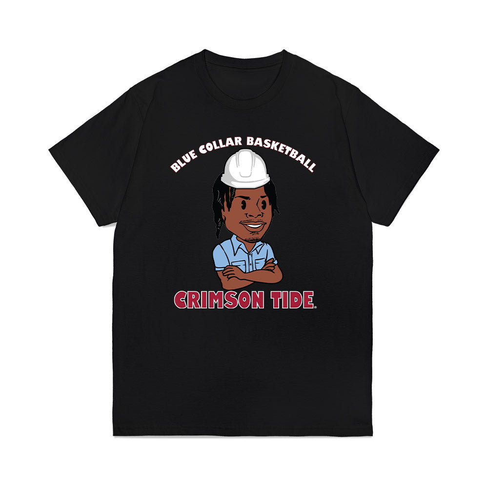 Alabama - NCAA Men's Basketball : Latrell Wrightsell - Blue Collar Caricature Premium T-Shirt-0
