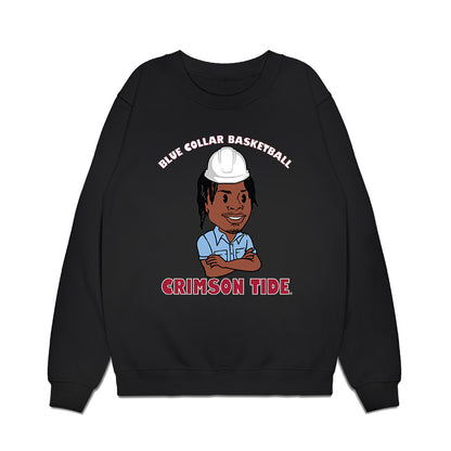 Alabama - NCAA Men's Basketball : Latrell Wrightsell - Blue Collar Caricature Premium Crewneck Sweatshirt-0