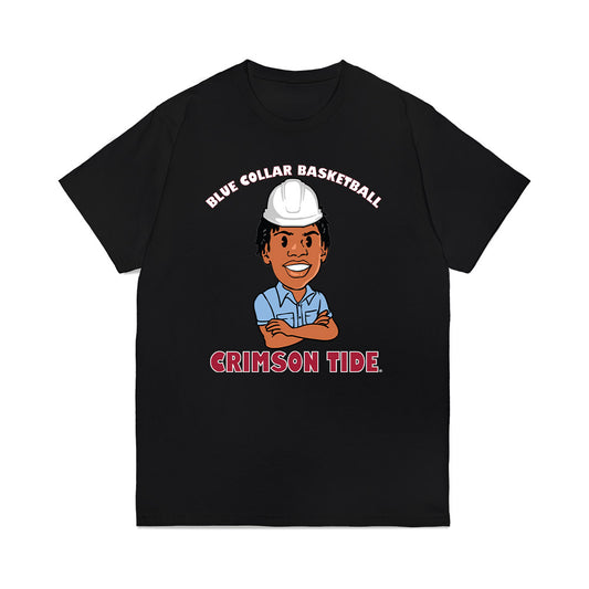 Alabama - NCAA Men's Basketball : Aiden Sherrell - Blue Collar Caricature Premium T-Shirt-0