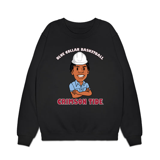 Alabama - NCAA Men's Basketball : Aiden Sherrell - Blue Collar Caricature Premium Crewneck Sweatshirt-0