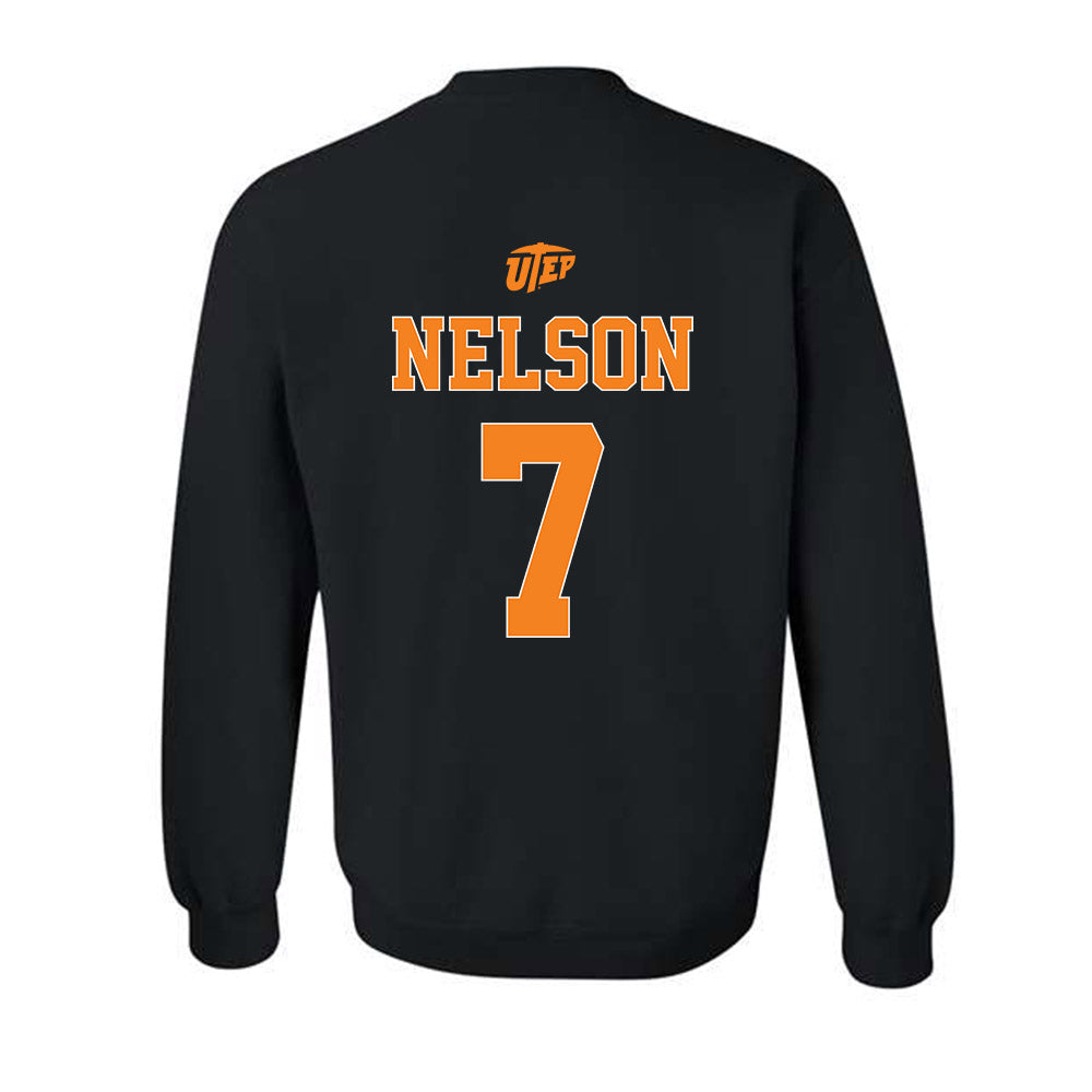 UTEP - NCAA Football : Malachi Nelson - Crewneck Sweatshirt-1