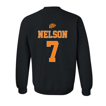 UTEP - NCAA Football : Malachi Nelson - Crewneck Sweatshirt-1