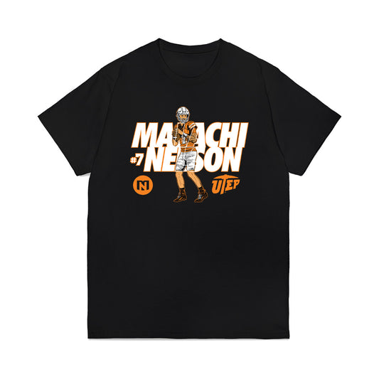 UTEP - NCAA Football : Malachi Nelson - Caricature Premium T-Shirt-0