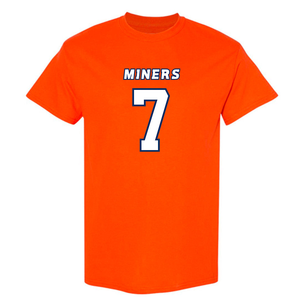 UTEP - NCAA Football : Malachi Nelson - Orange T-Shirt-0