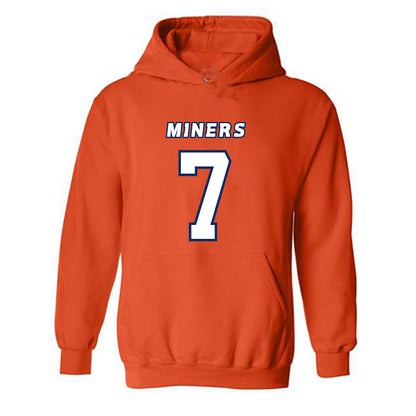 UTEP - NCAA Football : Malachi Nelson - Orange Hooded Sweatshirt-0