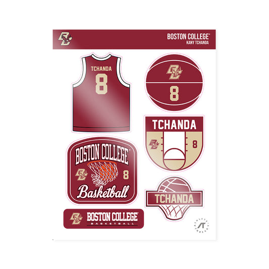Boston College - NCAA Men's Basketball : Kany Tchanda - Sticker Sheet-0
