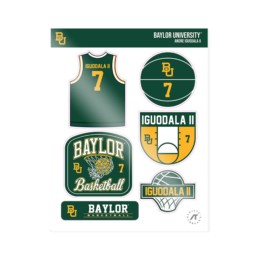 Baylor - NCAA Men's Basketball : Andre Iguodala II - Sticker Sheet-0