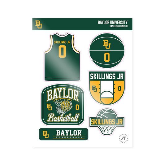 Baylor - NCAA Men's Basketball : Daniel Skillings Jr - Sticker Sheet-0